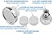 PureAction Water Softener Shower Head Filter for Hard Water - Chlorine & Fluoride Filtered - High Pressure Rain Showerhead - 2 Replaceable Filters - Best Shower As Dry Skin & Hair