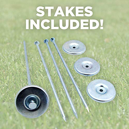 Professional EZ Travel Collection Reversible RV Outdoor Rug for Backyards, Beaches, Camping Grounds, Patios, and More, Storage Bag and Mat Stakes Included, Green/Wave (9x18) - Image 4