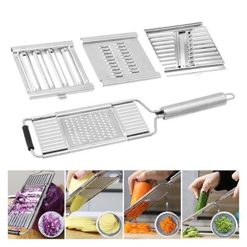 Rallador de acero inoxidable 3 en 1 con mango largo miniatura 5