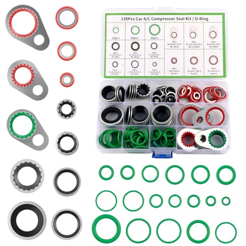 139PCS O-Ring Assortment Kit for AC Systems