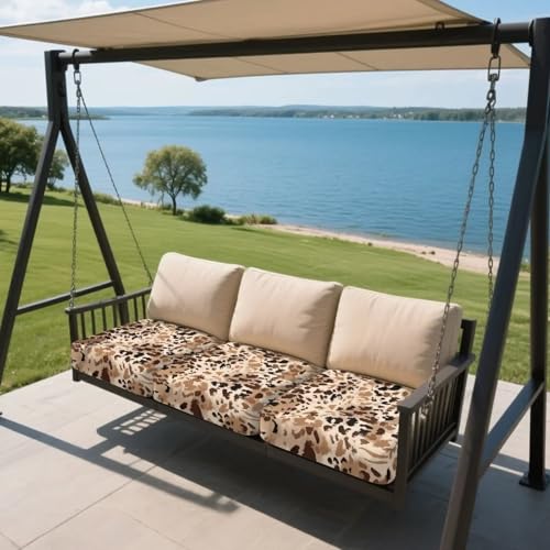 Housse de coussin de canapé léopard extensible et lavable Wanyint 3x