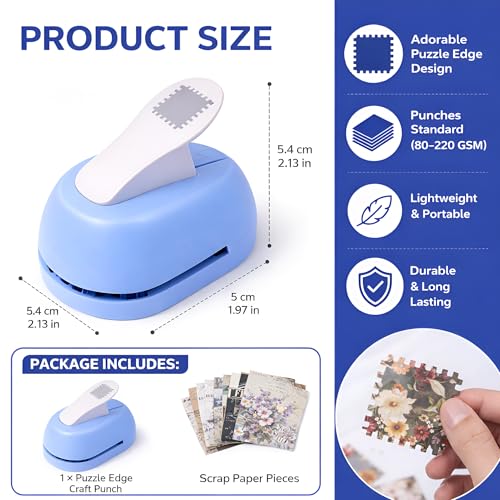 Image of Imported Metal Postage Stamp Punch for Paper Crafts 2x1.5 cm | Decorative Stamp Edge Paper Punch | Scrapbooking, Card Making, DIY Crafts Tool