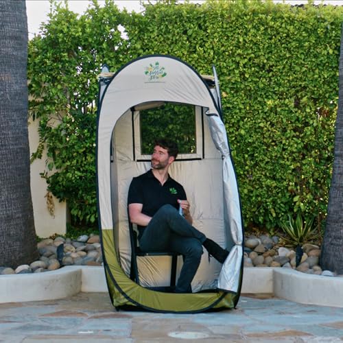 The Sukkah Store Pop Up Travel Sukkah - Easy Setup Portable Design Reinforced Walls and Comfortable with Built-in Windows (3x3)