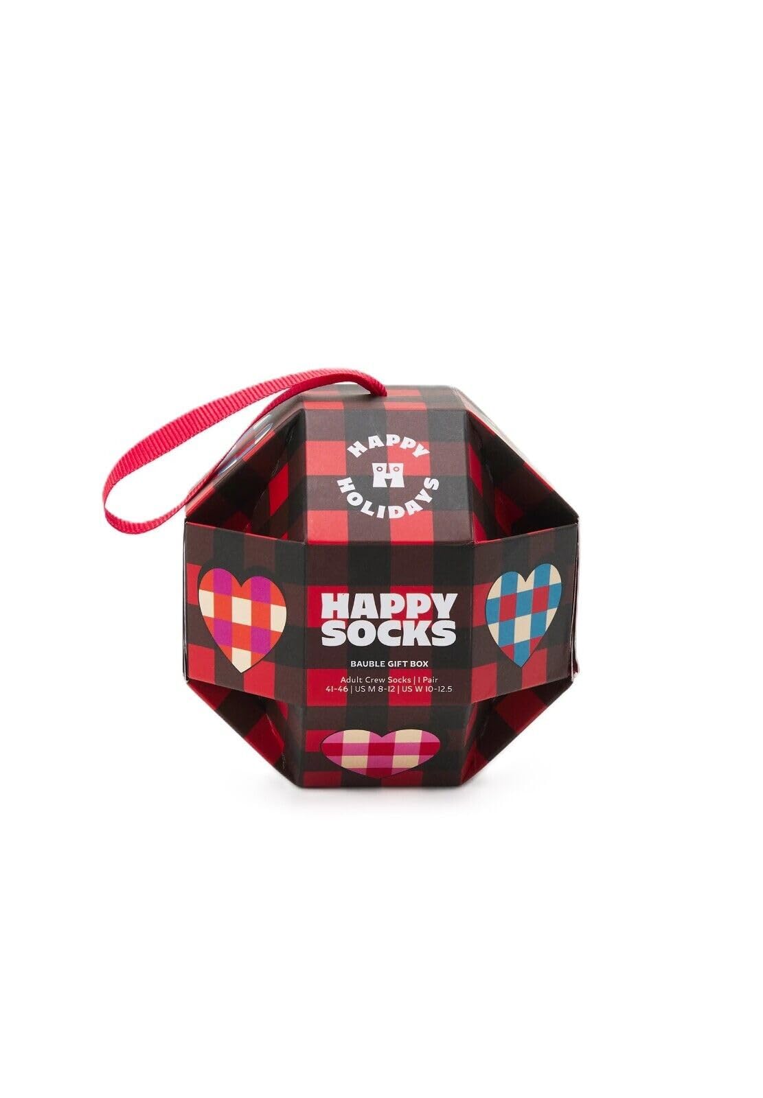 Happy Socks Unisex Multi-Coloured Bauble Gift Box Half Socks Eu 36-40
