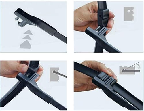 Miniatura 6 de Wiper Front & Rear Wiper Blades Set Compatible with BMW 5 Series F11 2010-2016 Windshield Windscreen Window Brushes 26"18"14"