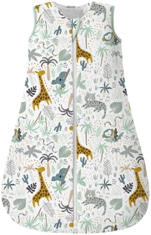 Yoofoss Schlafsack Baby Winter 2.5 Tog | Winterschlafsack Baumwolle Babyschlafsack Warm für Jungen Mädchen Neugeborene 67 cm/0-6 Monate Giraffe