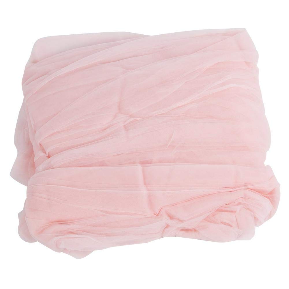 wosume Zanzariera, Elegante Colore casa Maglia zanzariera Letto per Bambini a baldacchino Rete Bambino Camera da Letto Bambino(Rosa)