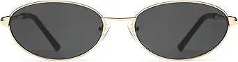 Retro Oval Sunglasses for Women Mens with Spring Hinge Sunnies AP3696