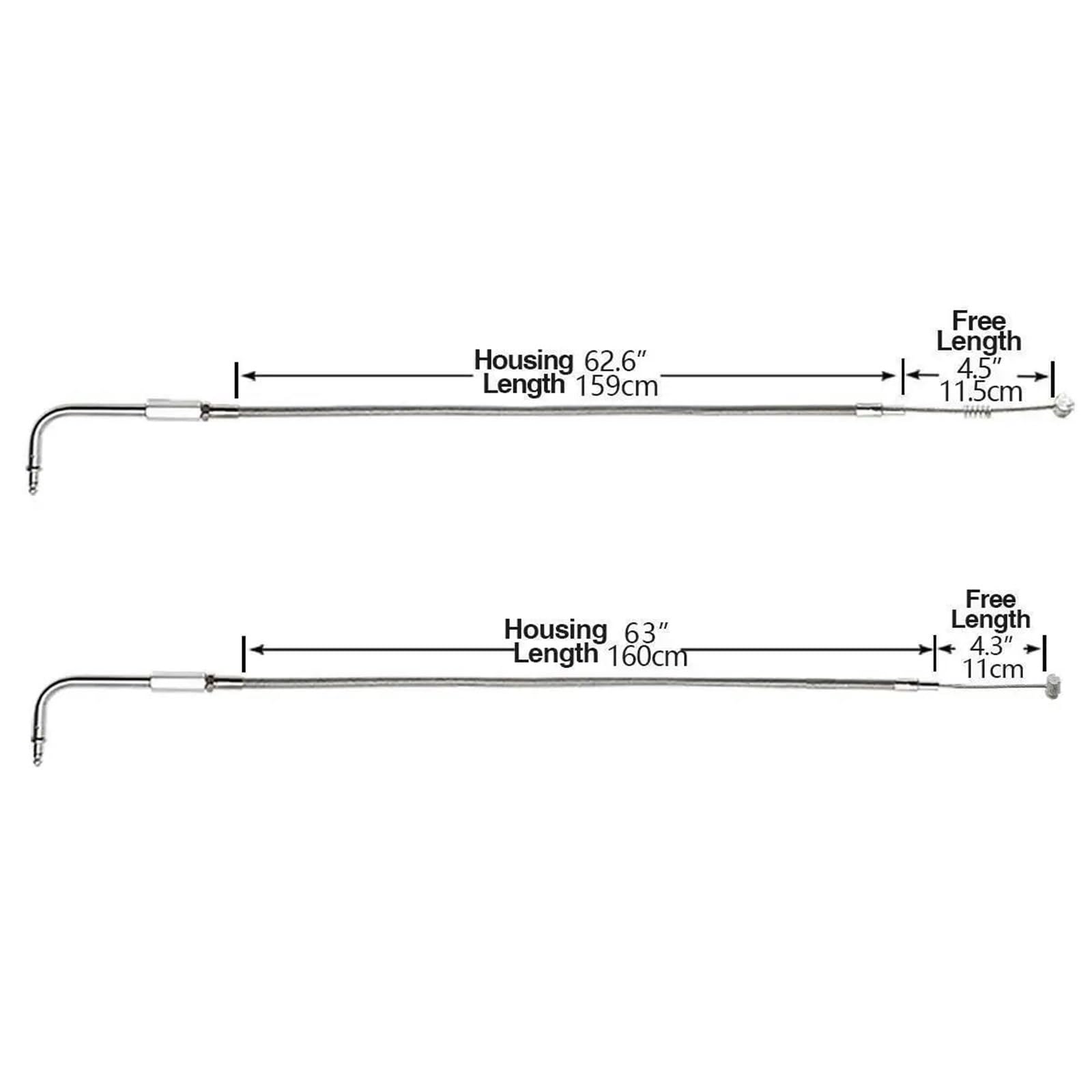 160 cm 63 Zoll Gaszug Für Motorräder Für H&Arley Road King Dyna Softail FLH FLT FXST FLST