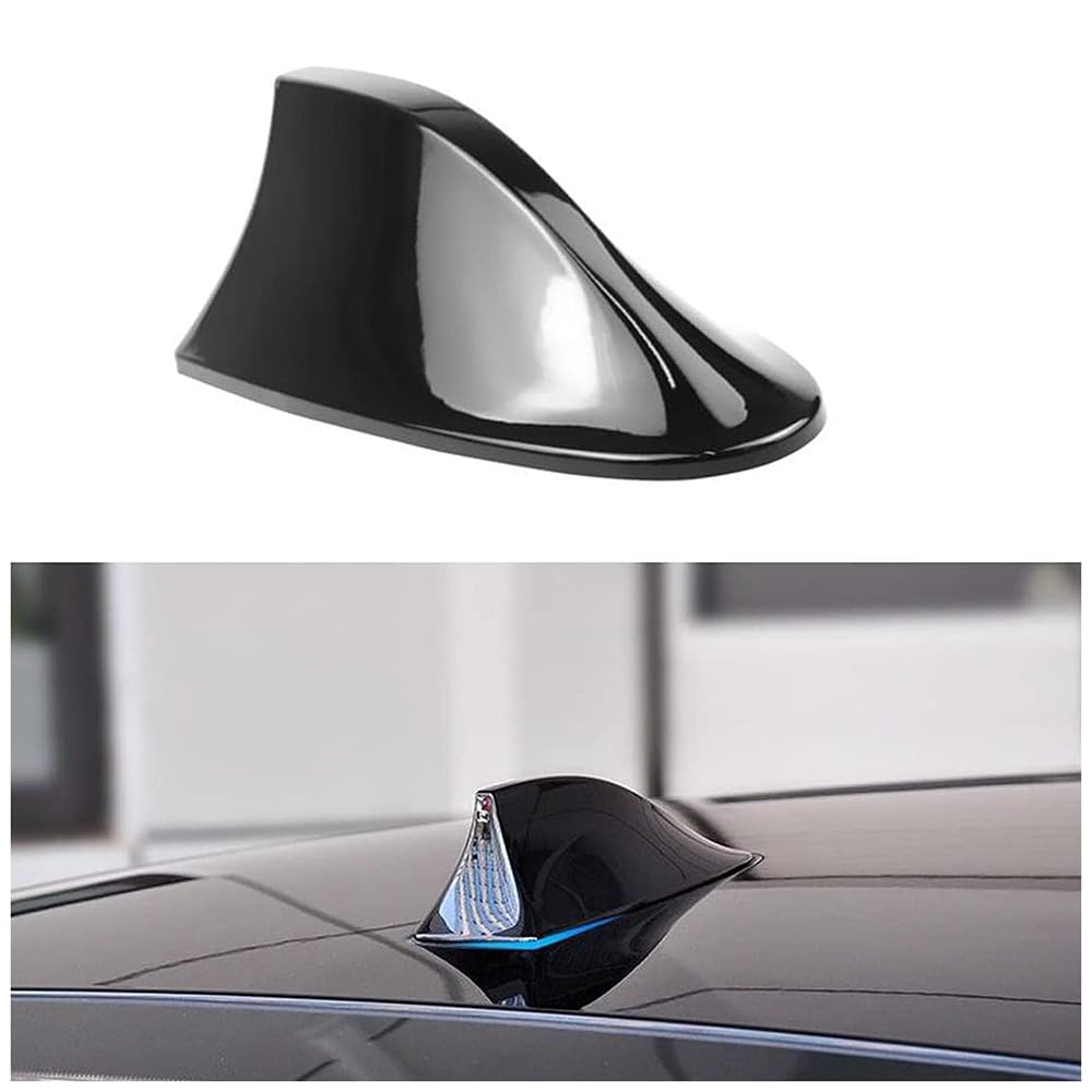 Car Shark Fin Antenna Aerial, for BMW 1 Series 2 Series E81 E82 E87 E88 F20 F21 F40 F52 GT F22 F23 G42 F45 F46 F87 ABS Plastic Roof Style Shark Fin Antenna AM FM Radio Signal,A