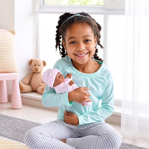 Muñeca JC Toys Mini La Newborn African American 24 cm miniatura 6