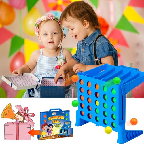 Graplan 4 Gewinnt Flip Klassische Brettsp 4 Gewinnt Action Bälle Bouncing Ball Tischspiel für Hüpfbälle Erwachsene Brettspiele Kinder Interaktive Geburtstagsfeier Spiele