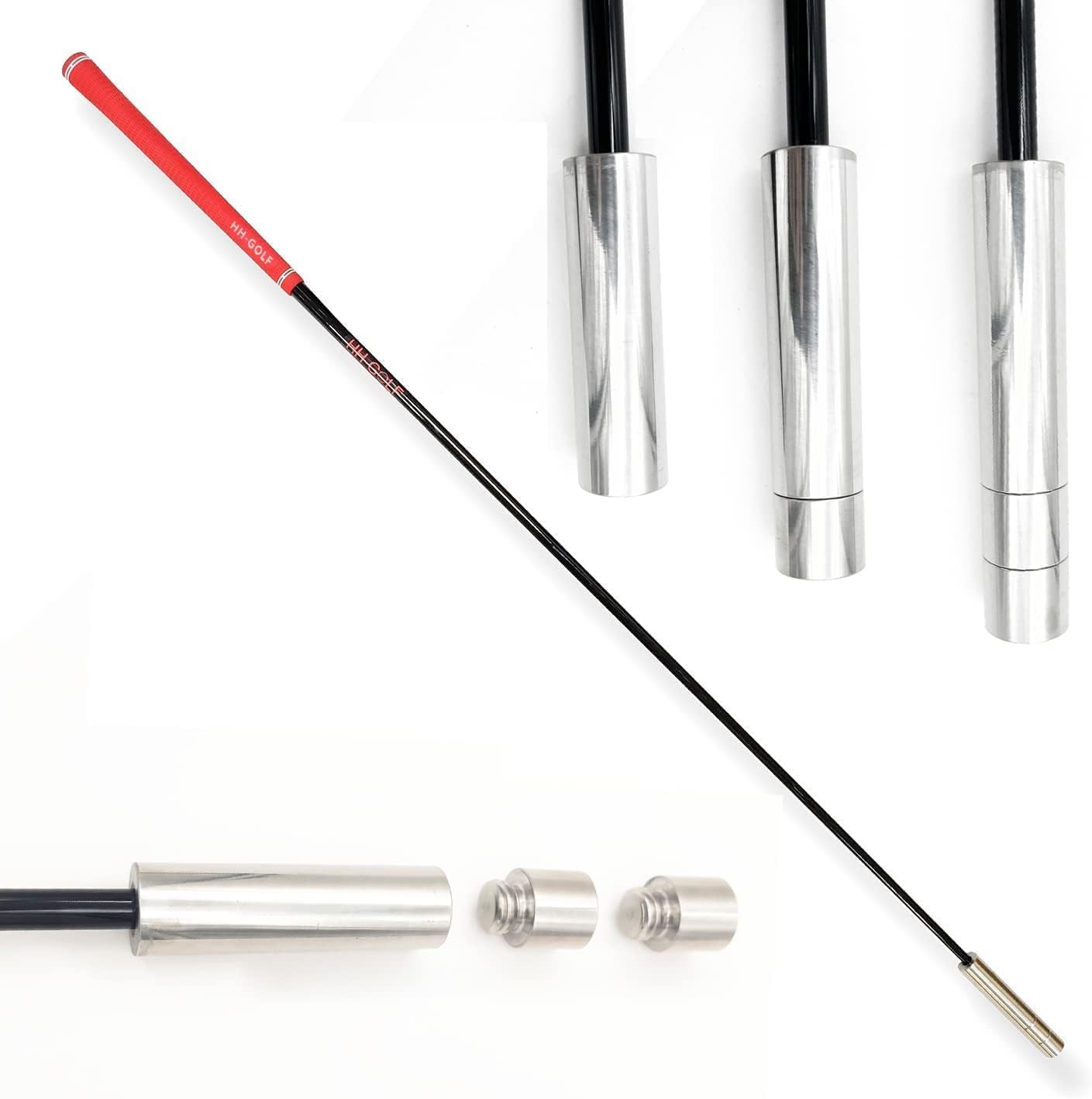 HHGOLF Golf Swing Speed Trainer, Adjustable Club Weights Golf Speed