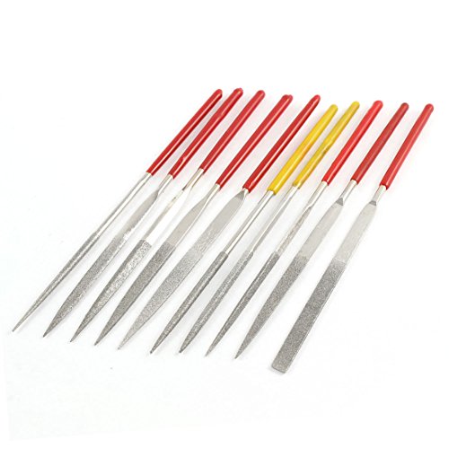 IIVVERR 3mm x 140mm Ceramic Marble Carving Tool Precision Diamond File Kit 10 Pcs (Juego de limas diamantadas de precisión para herramientas de mármol cerámico de 3 mm x 140 mm 10 piezas -  f71e92a0d9bcf5f
