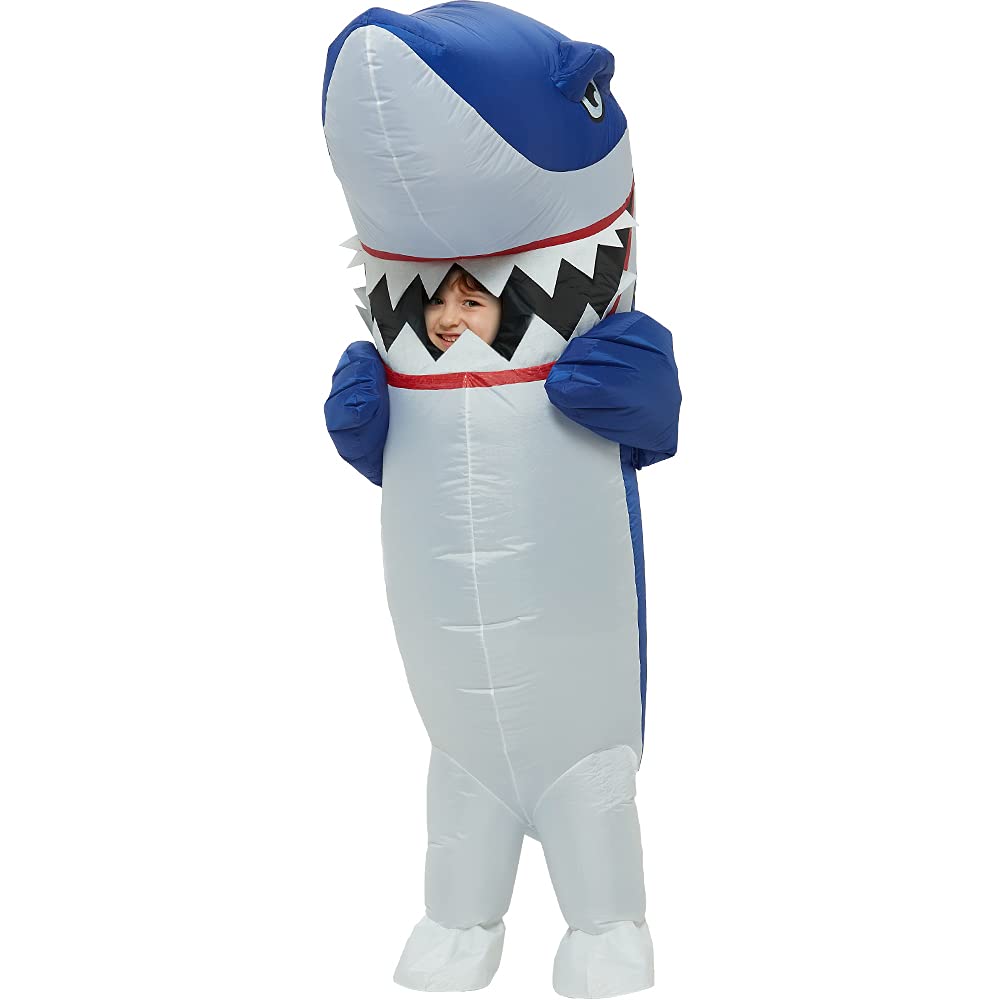 One Casa Inflatable Costume Full Body Shark Air Blow up Funny Party ...