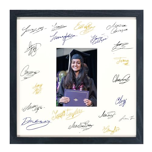 Hodeframe 12x12 Signature Picture Frame with White Mat Display 5x7