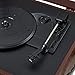 Arkrocket 3-Speed Bluetooth Record Player Retro Turntable with Built-in Speakers and Removable Legs [ Limited Edition ] (Brown)
