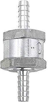 6mm 1/4" Fuel Non Return One Way Check Valve Petrol Diesel Fuel Oil Water Aluminium Alloy