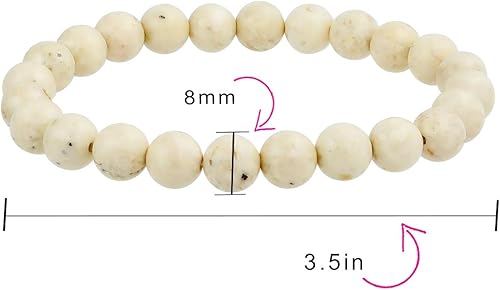 Vista 8 de Bling Jewelry Juego de 3 pulseras elásticas unisex apilables con cuentas redondas de 0.315 pulgadas para mujeres, adolescentes y hombres, multihebra