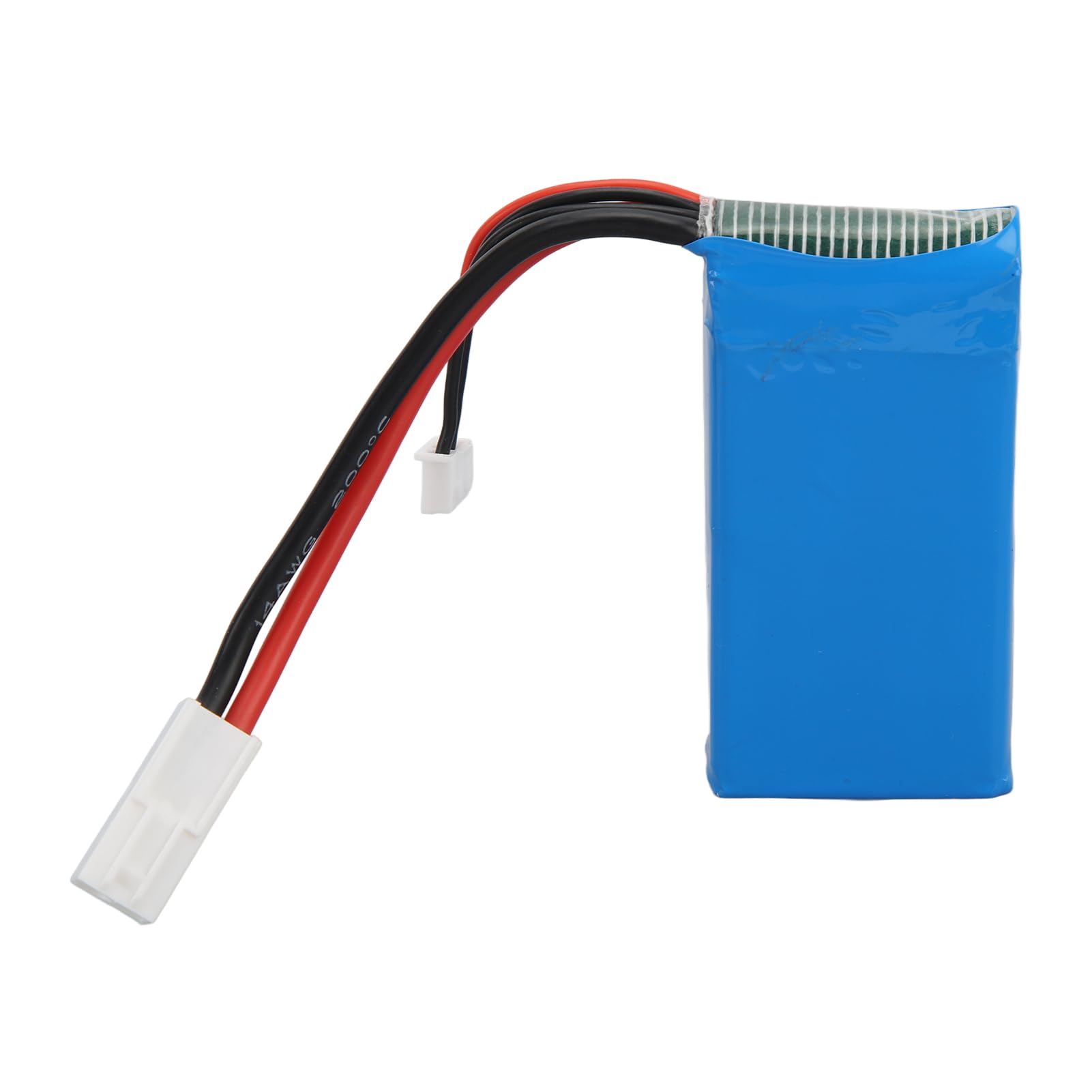 Batería de Litio RC 7,4 V 2500 mAh, batería de Barco de Control Remoto de Alta Capacidad, batería LiPo Ligera y Duradera con protección contra sobrecarga, reemplazo para lancha