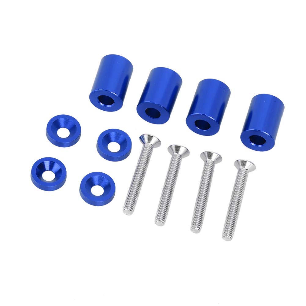 Kit de Elevador de Espaciador de capó, Elevador de Espaciador de Ventilación de capó de Motor de Aleación de Aluminio Adecuado para Motor de 6 Mm (Azul)