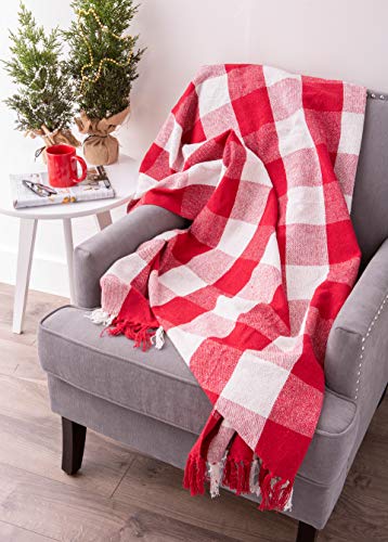 DII Rustic Farmhouse Throw Blanket with Decorative Tassles, Use for Chair Couch, Bed, Picnic, Camping, Beach - Image 4