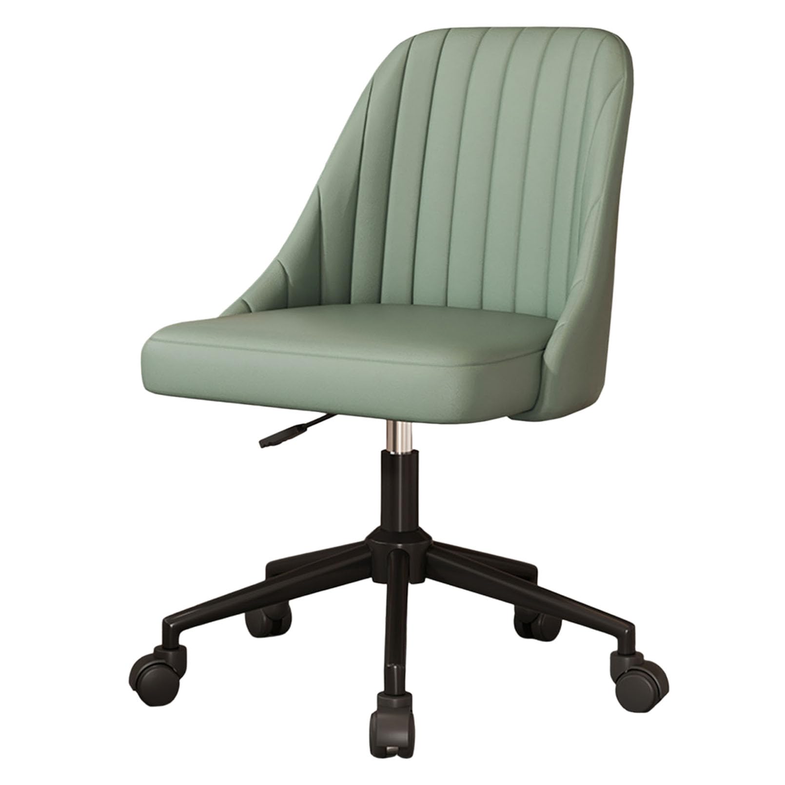 Chaise de travail large sans roulettes avec dossier ergonomique en PU