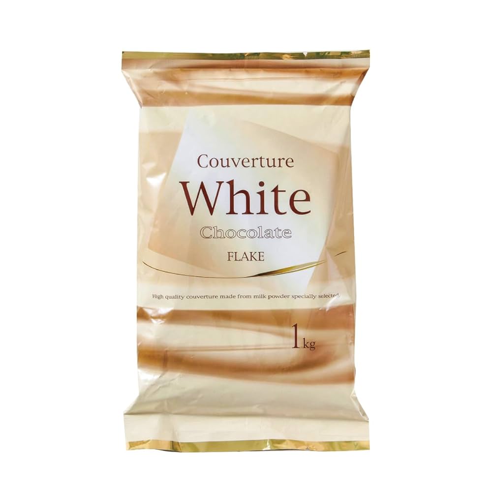 クーベルチュールホワイトチョコレートフレーク 1kg✕4袋 業務用製菓用不二製油 Amazon | [冷蔵] 不二製油 業務用 クーベルチュールホワイト