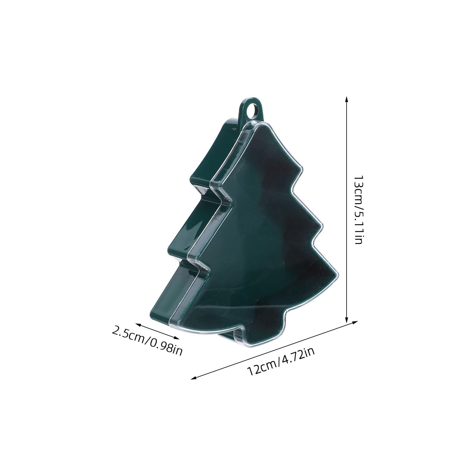 SHINEOFI 40 Pezzi Scatola Regalo Natalizia a Forma di Albero, Plastica