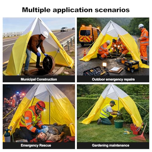 Carpa de emergencia instantánea pop-up 2 personas 6.6x6.0x6.2 pies miniatura 2