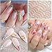 NOENNULL Metallic Nail Stickers, DIY Metallic Nail Stickers, Self Adhesive, DIY Design with Safe & Non Material, Suitable for All Nails, Great for Family, Friends, and More