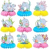 Narwhal Birthday Decorations Honeycomb Centerpieces Party Supplies Narwhal Themed Table Decorations