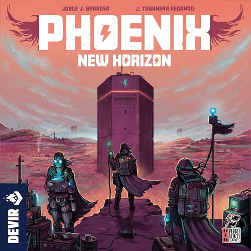 Devir - Juego de Mesa Phoenix New Horizon, Juego Estratégico Euro Postapocalíptico con Colocación de Trabajadores y Construcción de Mecanismos para Adultos y Adolescentes, +14 Años, 1-4 Jugadores, 120 Minutos de Juego, Versión en Inglés