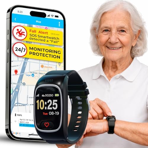 Seculife Smartwatch: Medical Alert Bracelet with GPS Tracker, Fal...