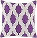 Surya Salma Poly Fill 18" Square Pillow in Purple