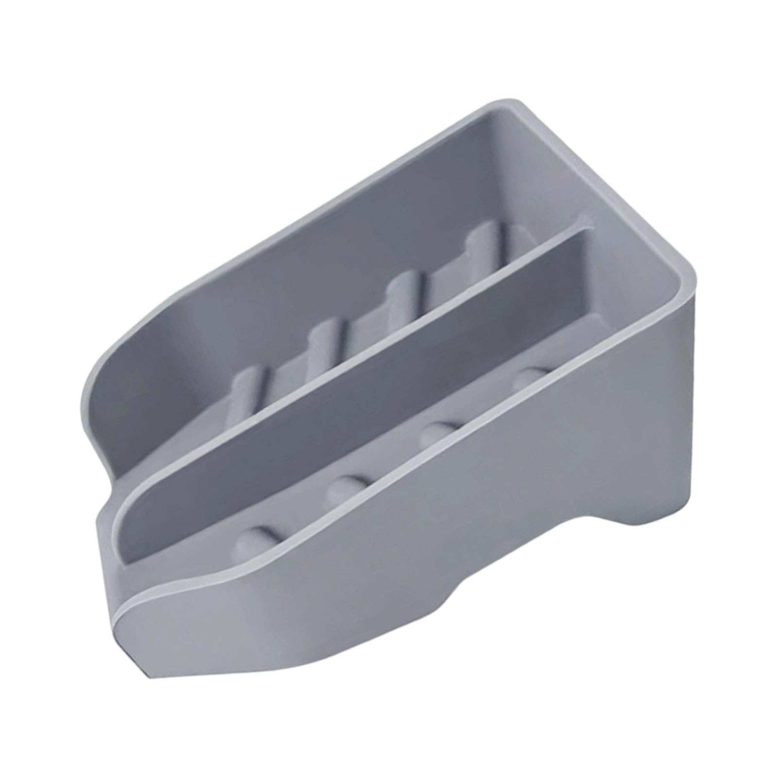 Fentency Efficient Silicone Soap Holder Scrubber Organizers with Drain Spout Bathroom Accessory Kitchen Sink Raised Soap Holder