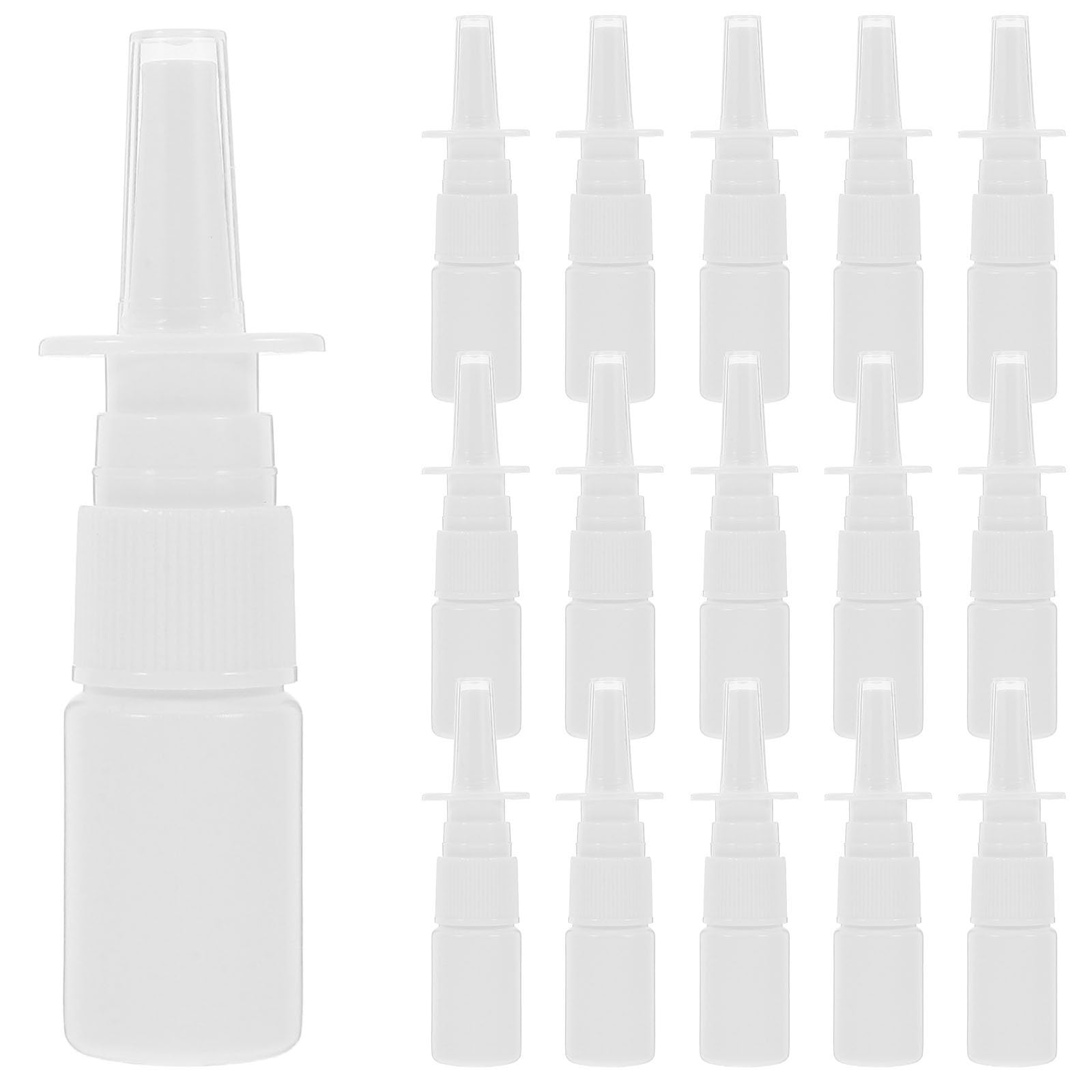 DOITOOL 200 Stück Wiederbefüllbare Tragbar aus Pe Sprühflasche 10-ml mit Klarem Schutzdeckel für Reisen und Outdoor Anwendungen