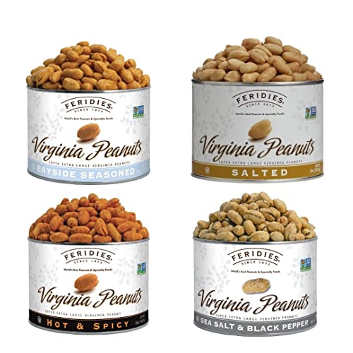 Ferides 18Oz Seasoned Collection - Salted, Bayside, Hot & Spicy, And Sea Salt And Black Pepper #TOP6