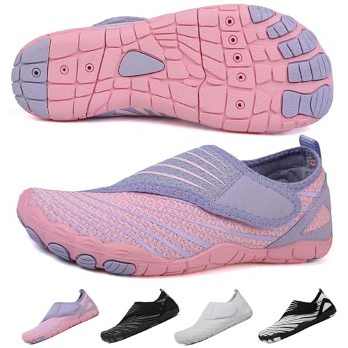 Image of Hike Barefoot Shoes Womens Men,Unisex Barefoot Water Shoes Breathable, Anti-Slip Hiking Footwear for Athletic Wide Toe Shoe Footwear for Hiking, Walking, Running, Yoga, and Water Sports