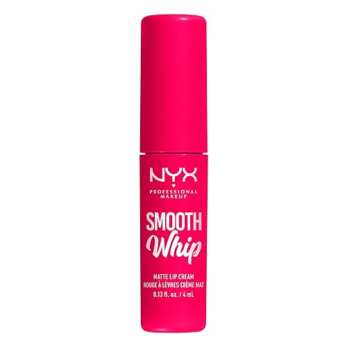 Miniatura 9 de NYX PROFESSIONAL MAKEUP Smooth Whip - Crema de labios mate, larga duración, hidratante, lápiz labial líquido vegano - Pillow Fight (Hot Fuschia)