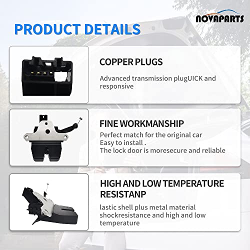 Image of NOVAPARTS Trunk Tailgate Latch Lock Actuator for 2012 2013 2014 2015 2016 2017 2018 Ford Focus Sedan 940-128 BM5Z5443150B