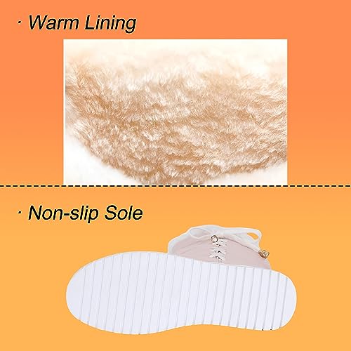 Women's Winter Warm Knee High Down Snow Boots Waterproof Cross-Tied Hidden Wedges Platform Boots2