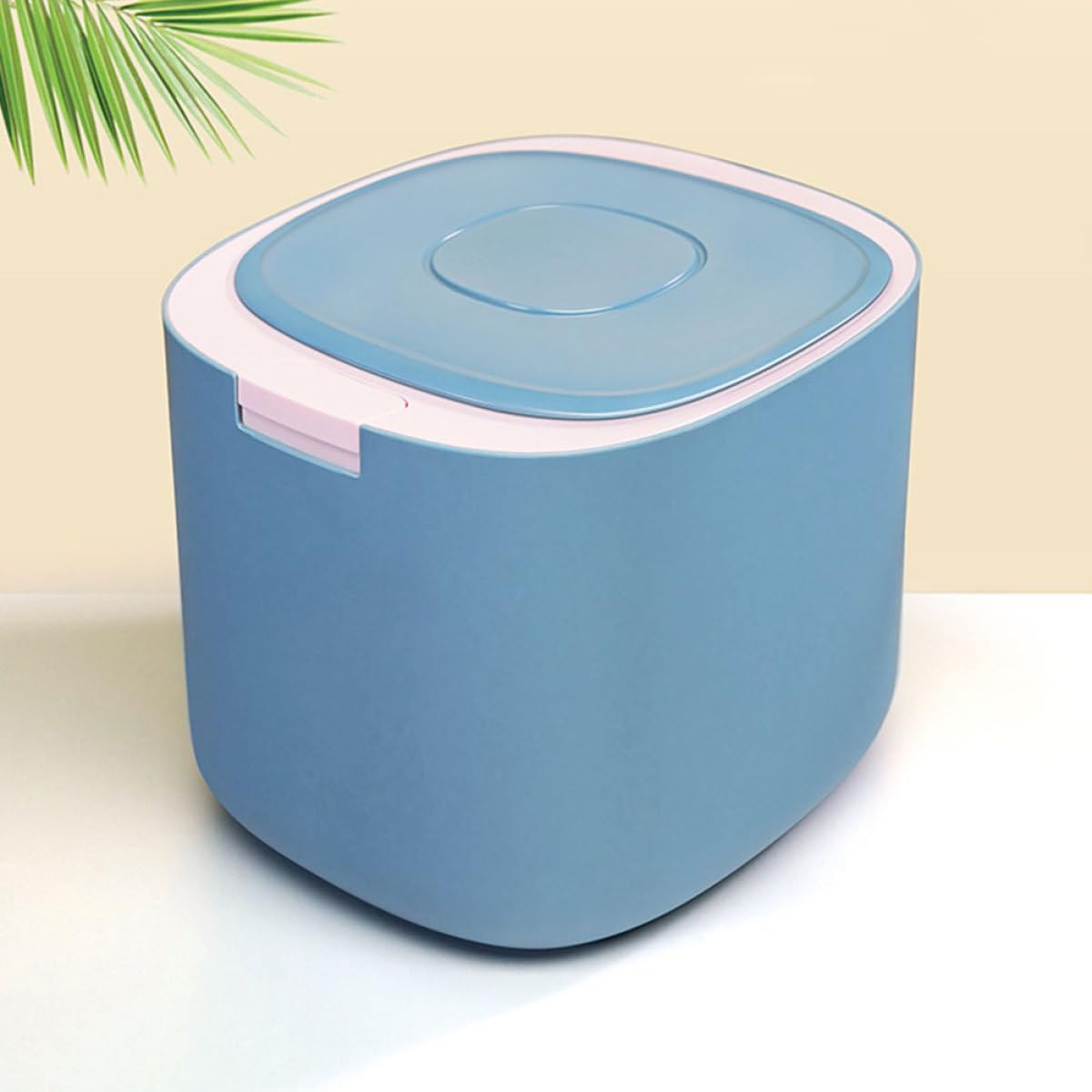 BESPORTBLE Bidone Porta Crocchette per Animali Domestici 11l in Pp Igienico Coperchio Ermetico Blu, Facile da Usare per Conservazione Alimentare Domestica