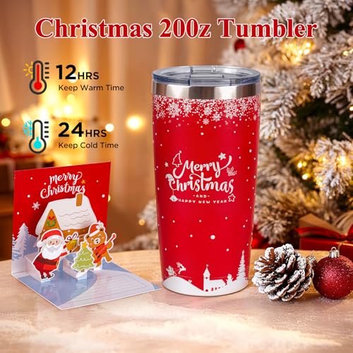 Christmas Gifts Basket for Women, Xmas Self Care Spa Gift Set for Her, Mom, Wife, Girlfriend, Sister, Coworkers, Boss, Teacher, Nurse, Christmas Tumbler Blanket Holiday Gift Box - Image 3