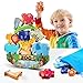 IPOURUP Animals Montessori Toddler Toys 2 3 4 5 6 Year Old Boys Girls Wooden Animal Blocks Stacking Toy Kids Birthday for Boy Girl Age 2-6 Educational Toys Fine Motor Balance Game