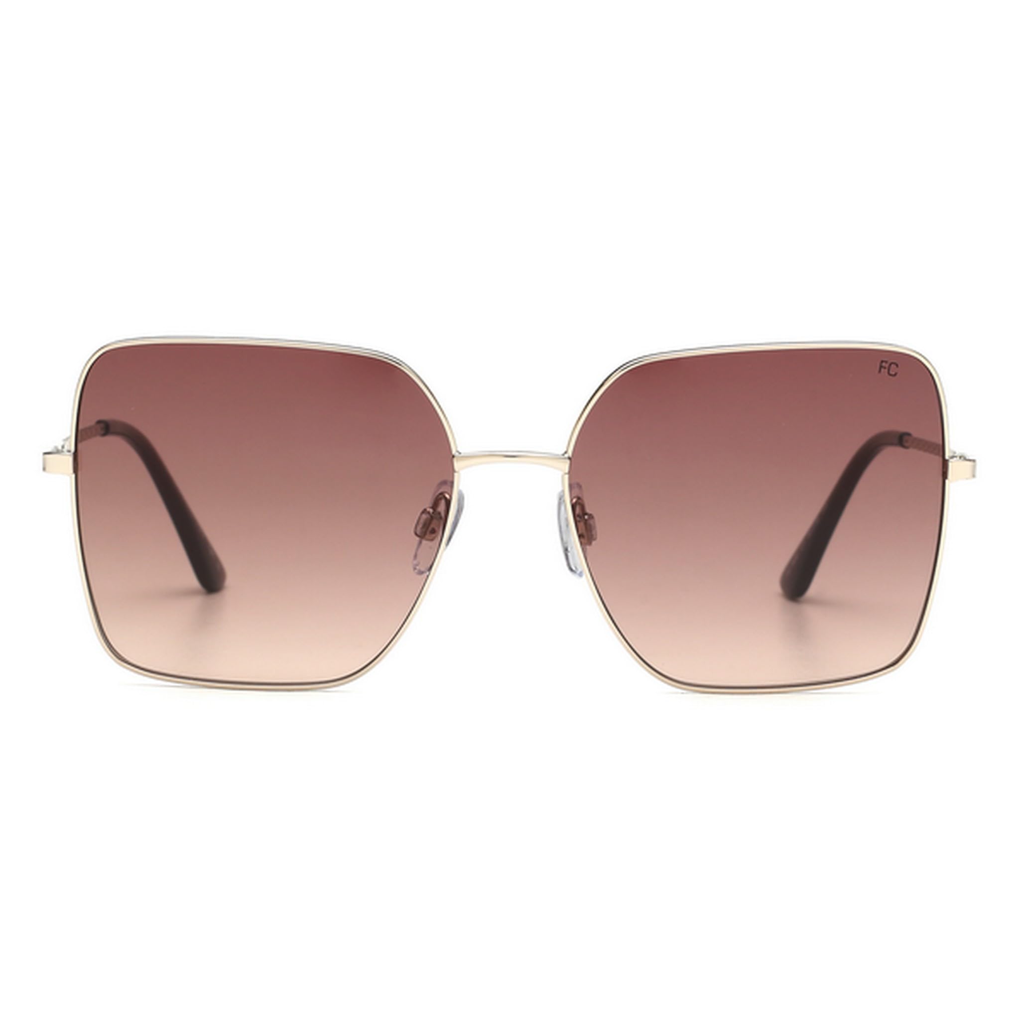 Square 100% UV Protection Gradient Brown Sunglasses For Women - FC 7630 C1 S-image-13