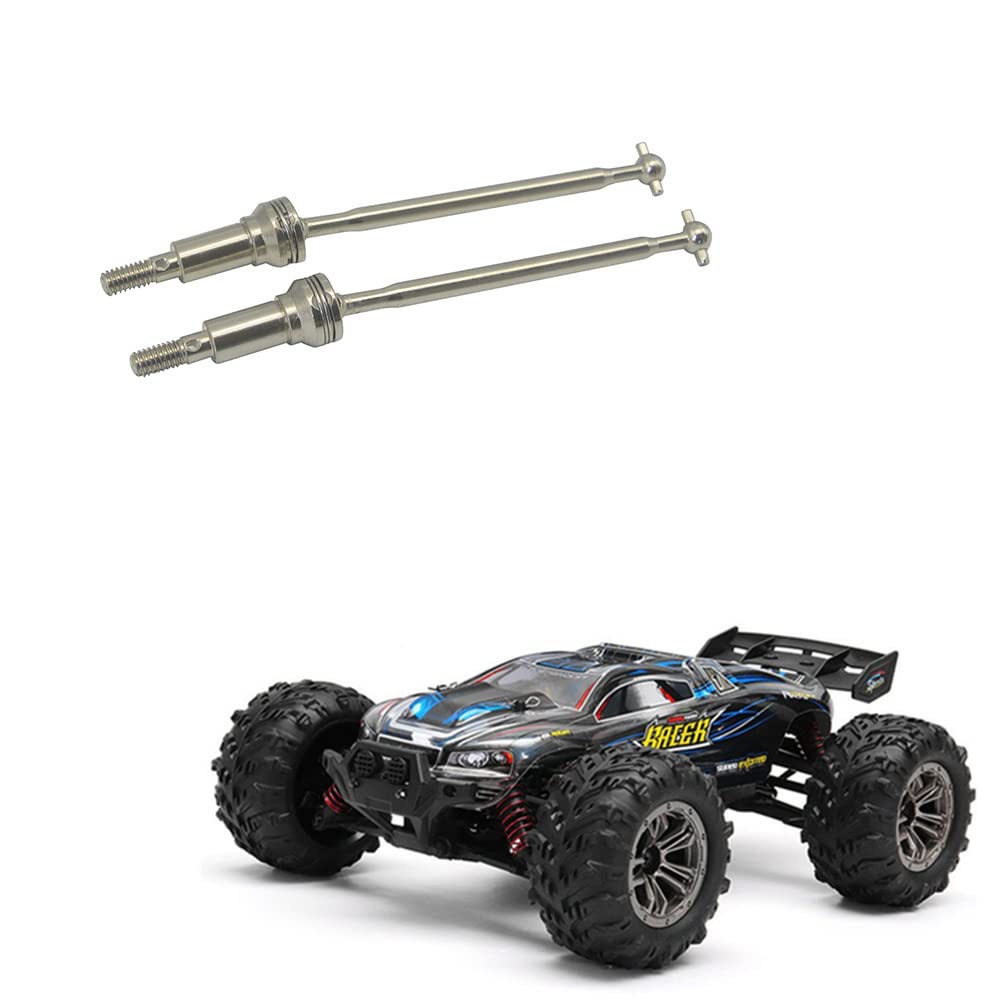 Reinscer Lot De 2 CVD Métal Pour Xinlehong Q901 Q902 Q903 9130 9136 9137 - Pièces Auto RC 1/16 Argenté
