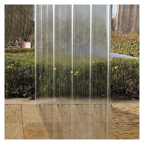 Placa Ondulada Planchas de Policarbonato Resistente a Altas Temperaturas Paneles Luz Fibra Vidrio Nave Industrial(0.9x1m/2.95x3.28ft)