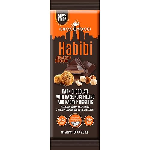 Miniatura 4 de Chocoyoco Chocolate con leche con relleno de pistacho y galletas Kadaif (paquete de 5)