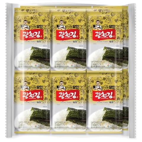 KIMNORI Kwangcheonkim Seasoned Seaweed Snacks – 12 Individual Packs Sheets Premium Natural Roasted Laver Nori 4g 0.14 Ounce 김 のり 海苔 紫菜 Cover